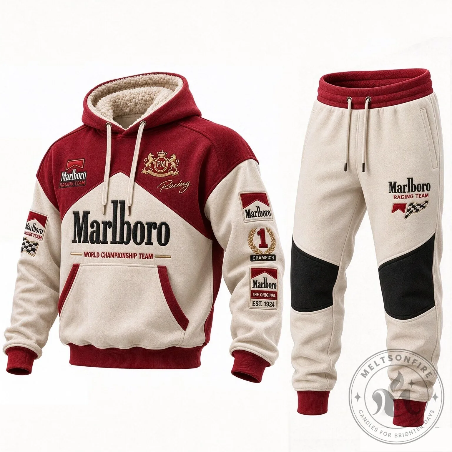 Marlboro Racing Team World Championship Vintage Style Hoodie