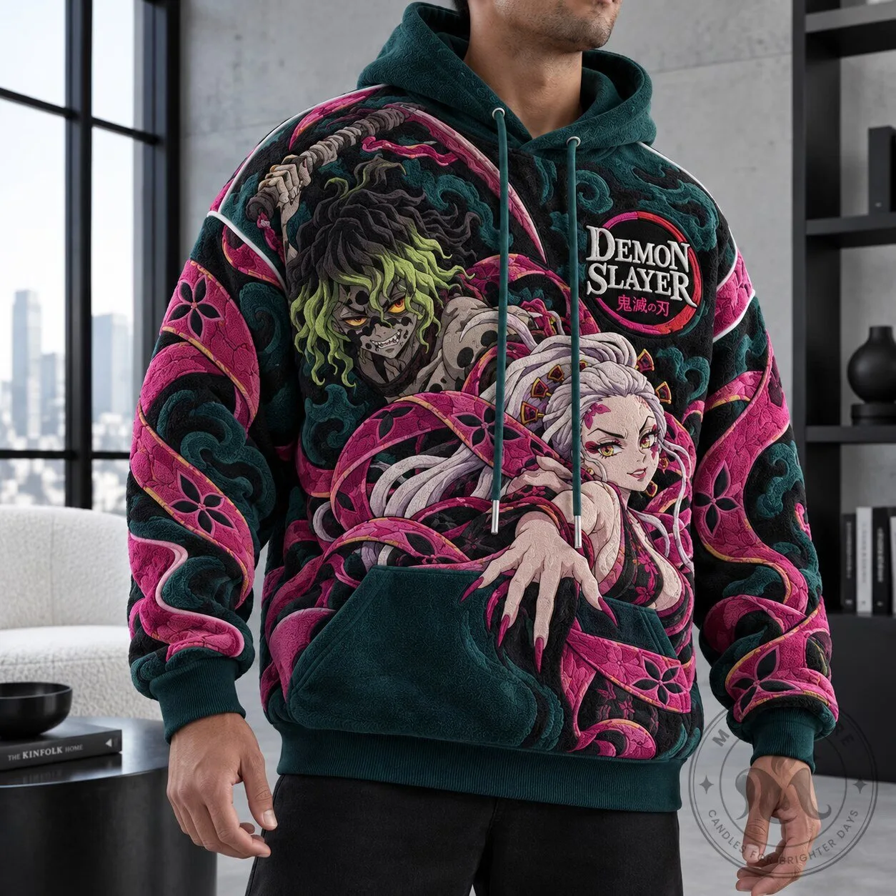 Demon Slayer Gyutaro Daki Anime Manga All Over Print Hoodie