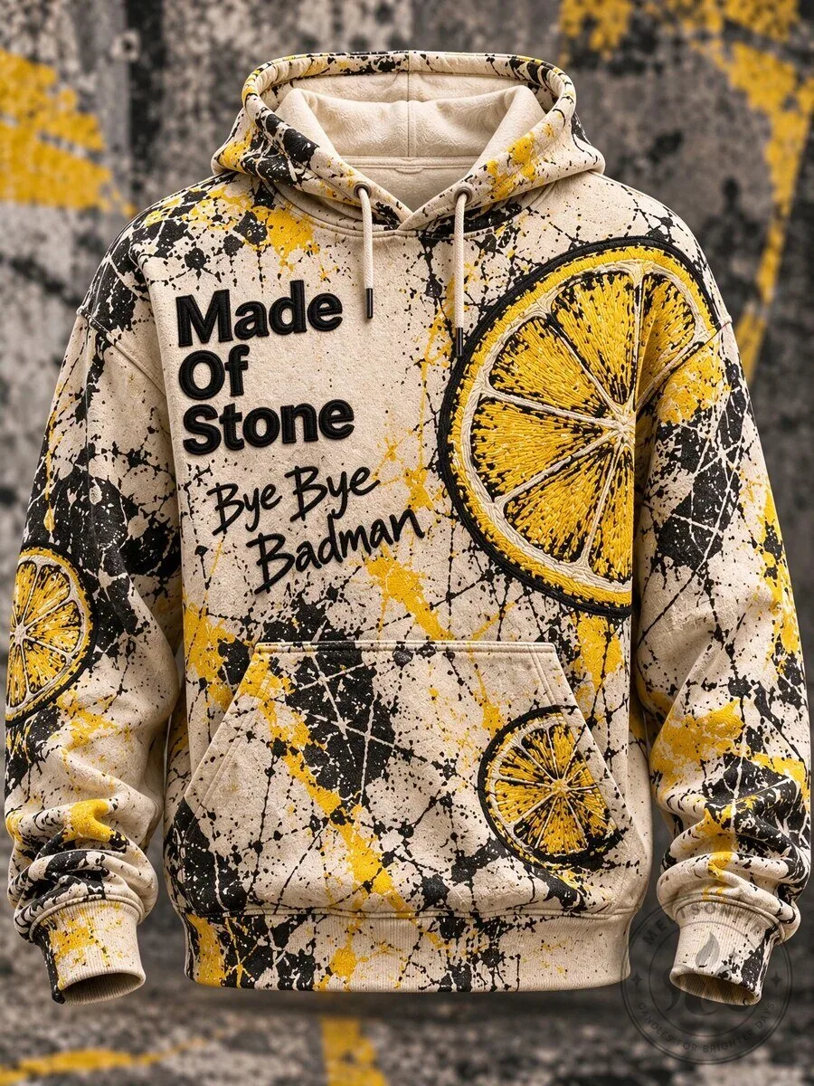 The Stone Roses Made Of Stone Bye Bye Badman Lemon Slice Hoodie