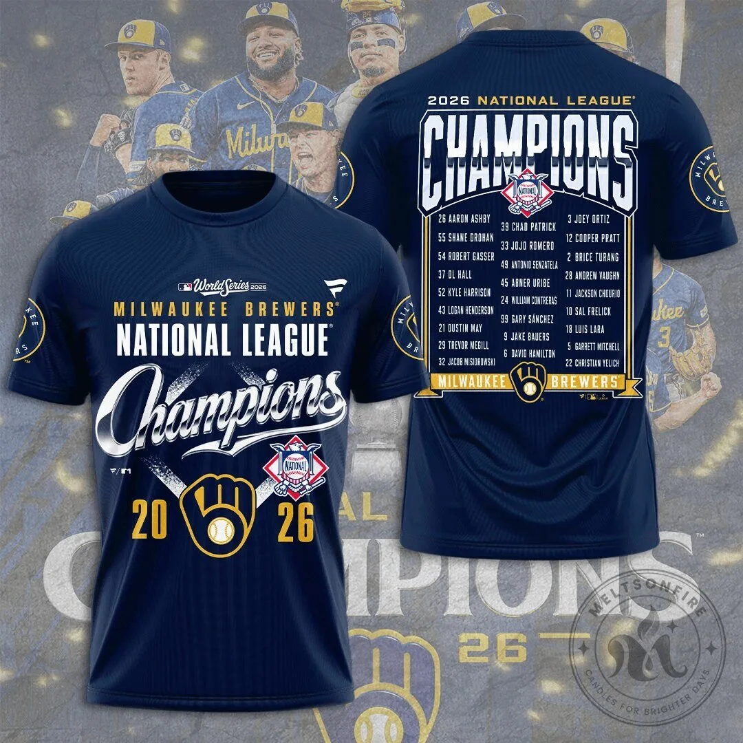 2026 World Series T-Shirt - Milwaukee Brewers National League Champions