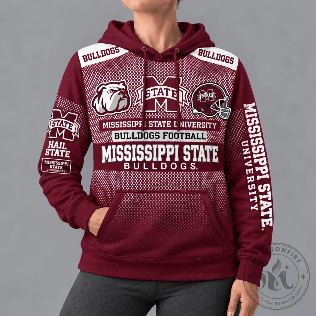 Mississippi State Bulldogs Football Team Maroon Game Day Hoodie Mississippi State Bulldogs Football Team Maroon Game Day Hoodie