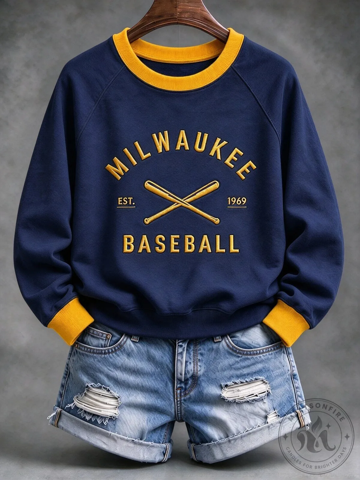 Milwaukee Baseball Established 1969 Crewneck Sweatshirt