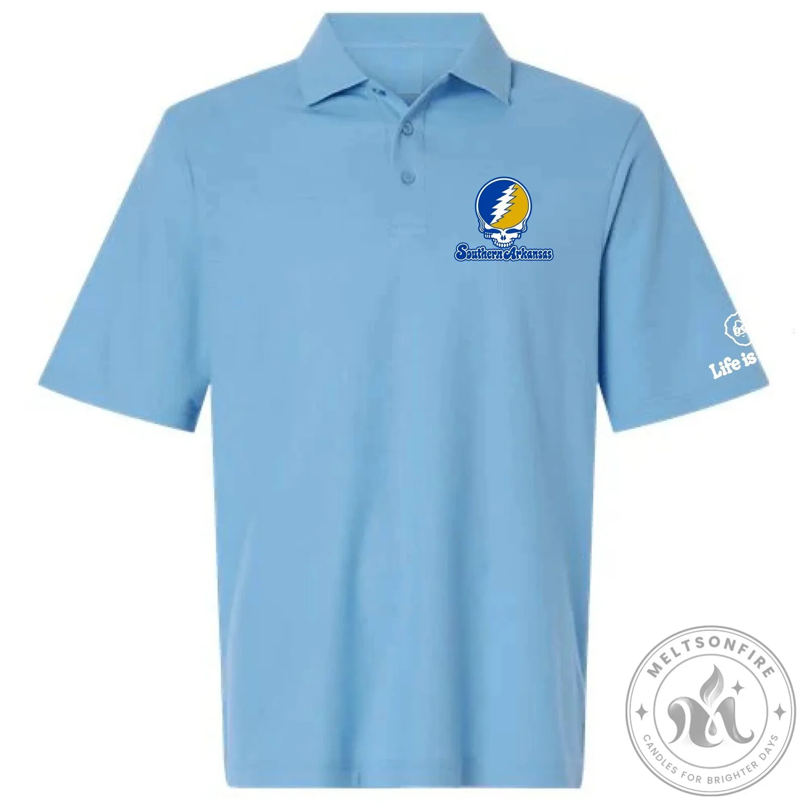 Southern Arkansas University Steal Your Face Grateful Dead Inspired Polo Shirt