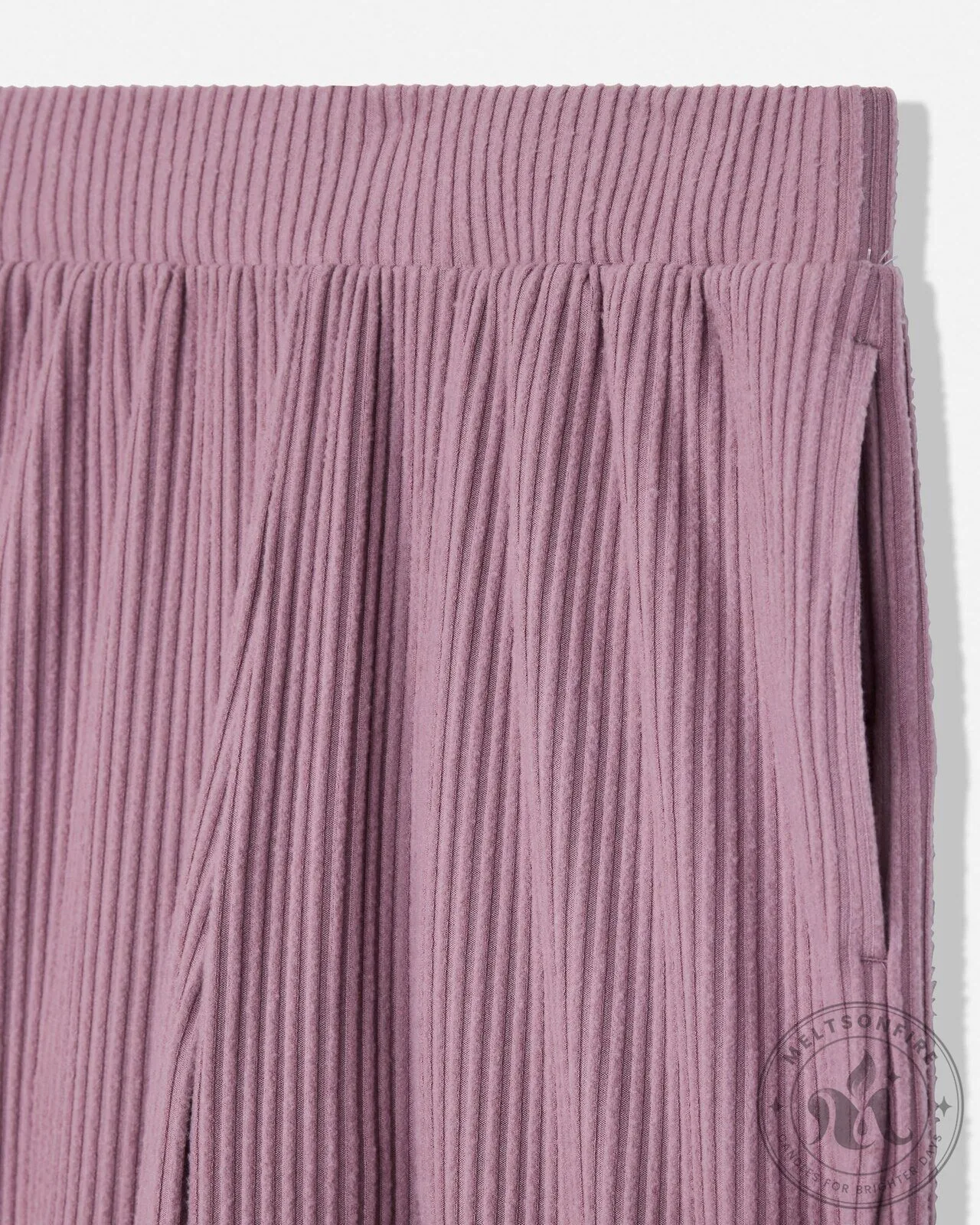 Women's Ribbed Knit Wide Leg Lounge Pants with Elastic Waistband 11 Women