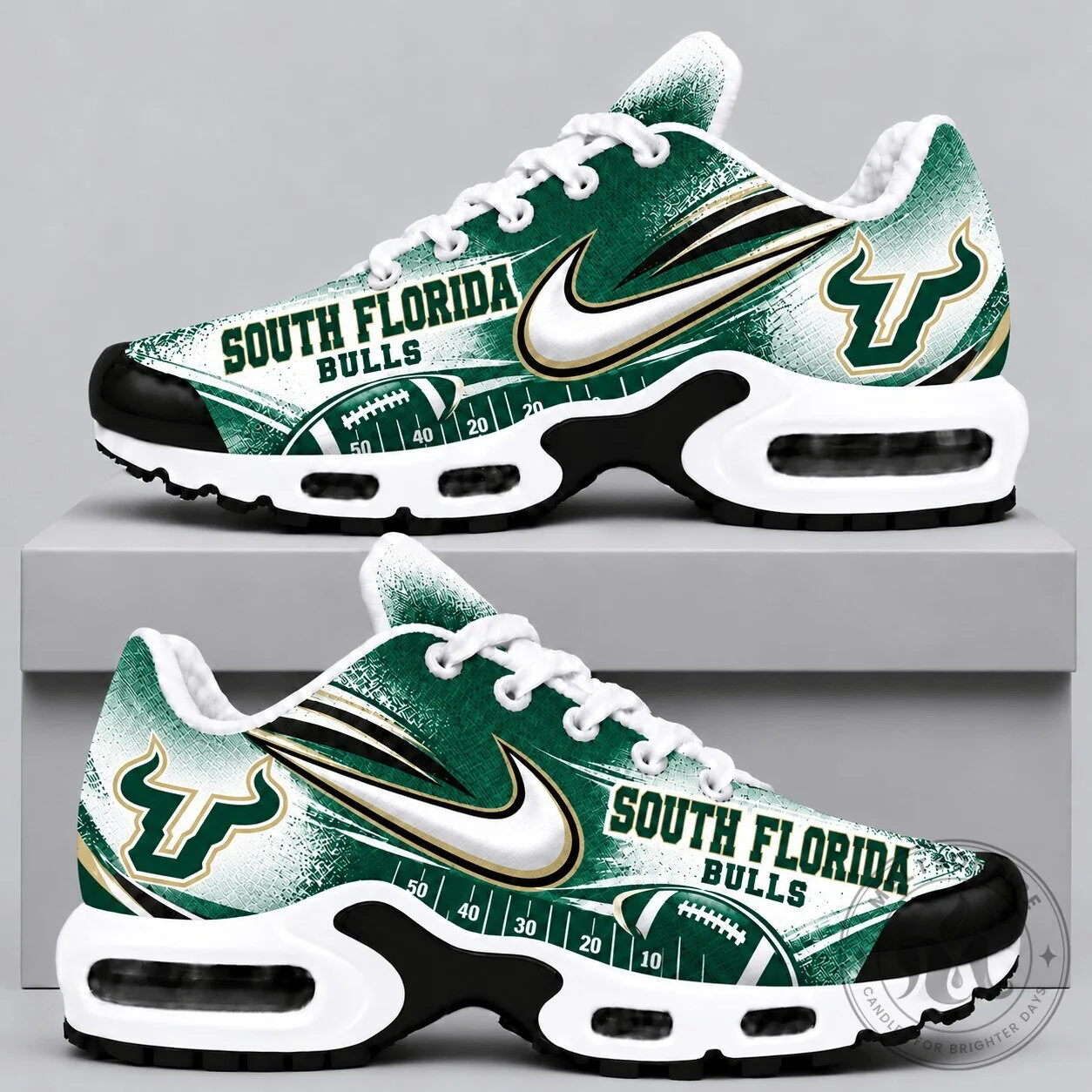 South Florida Bulls NCAA Football Team Game Day Air Max Shoes