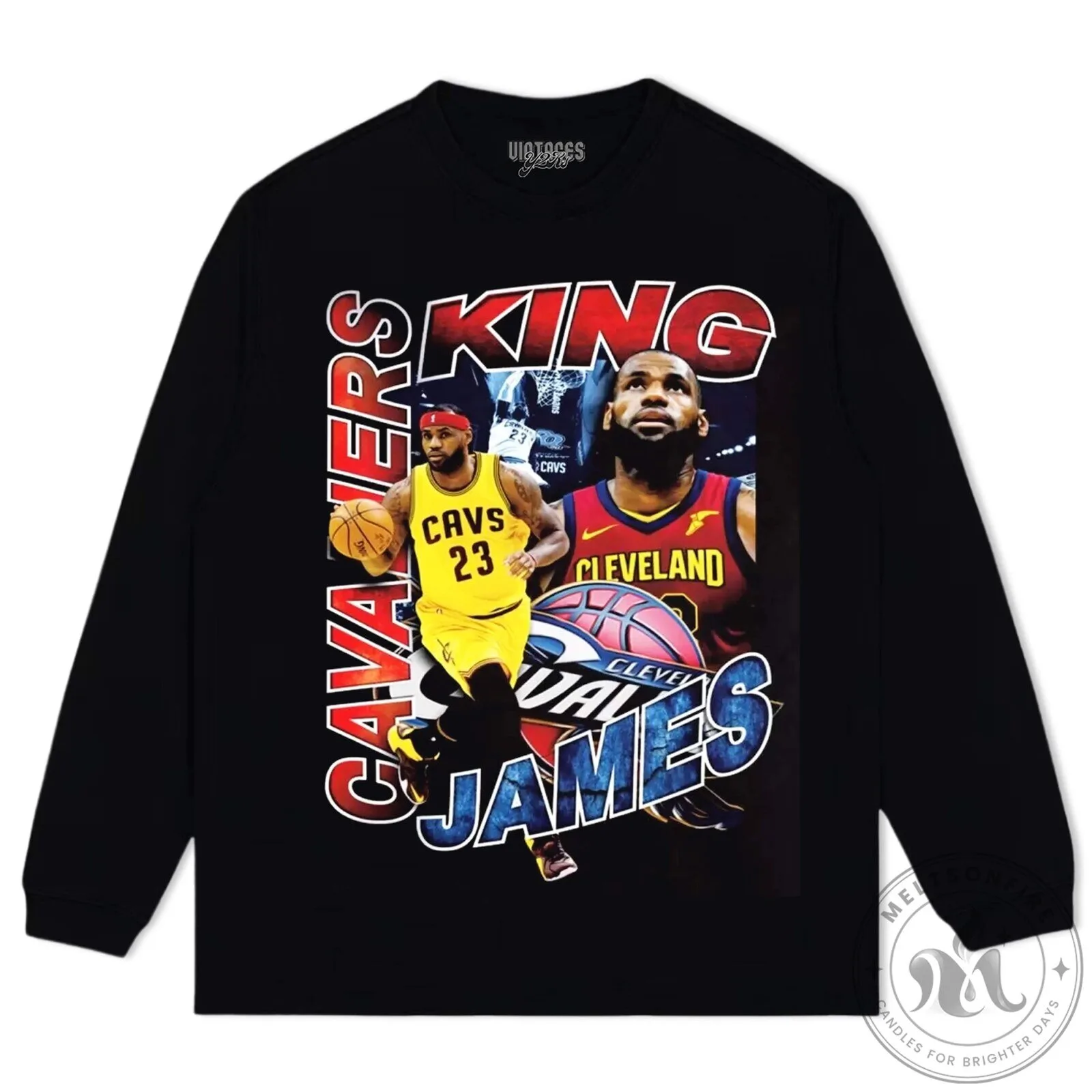 LeBron James Cleveland Cavaliers Basketball King Graphic T-Shirt 16 LeBron James Cleveland Cavaliers Basketball King Graphic T-Shirt