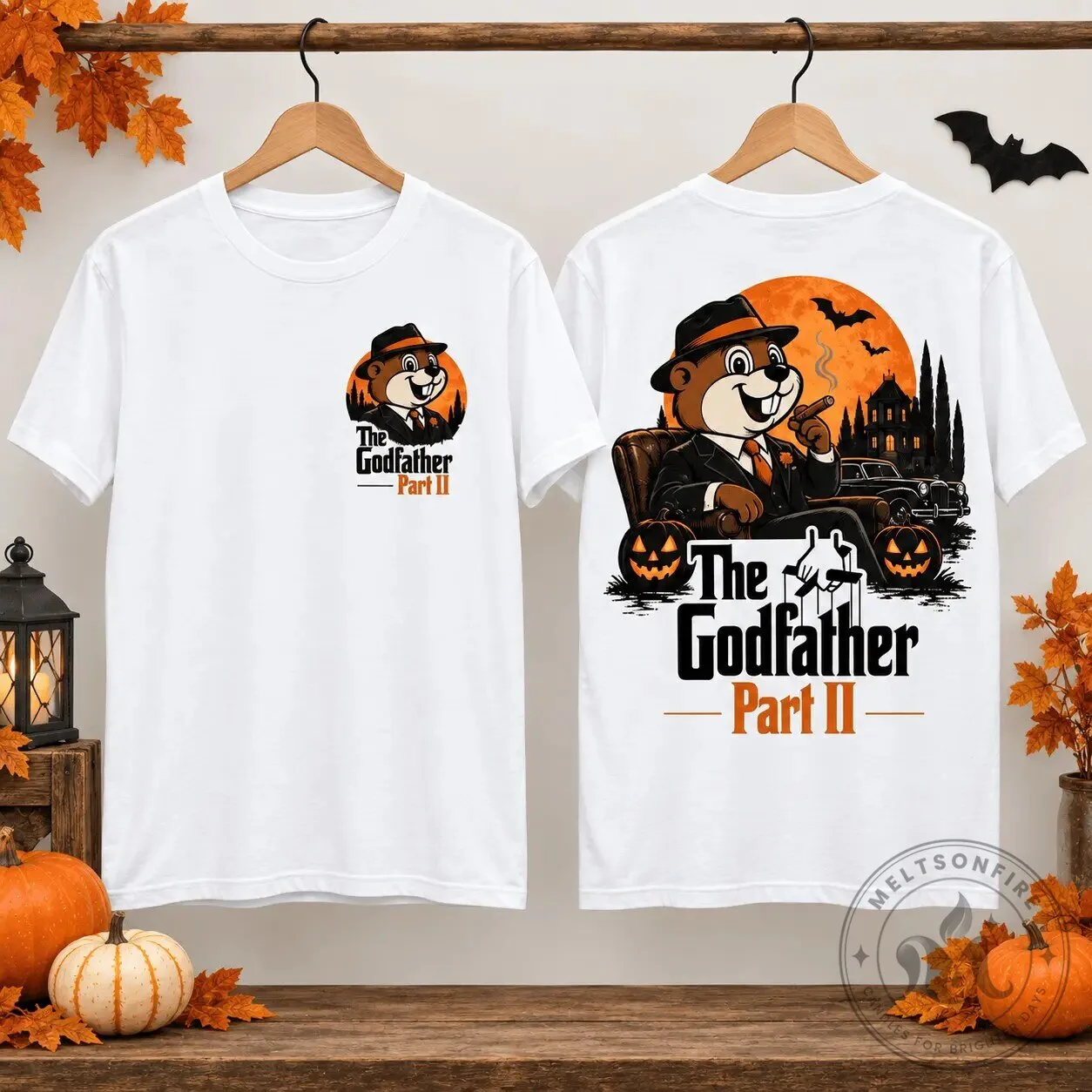 Buc-ee's The Godfather Part II Halloween Movie Fan Graphic T-Shirt
