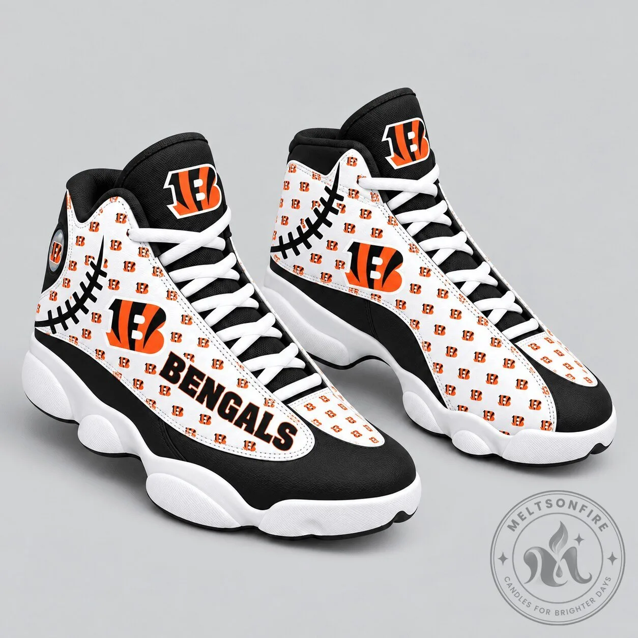 Cincinnati Bengals National Football League Pattern High Top Sneakers
